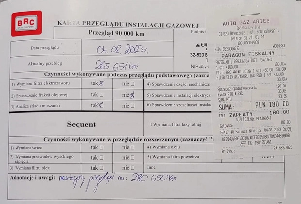 Opel Insignia cena 28500 przebieg: 272670, rok produkcji 2010 z Oświęcim małe 121